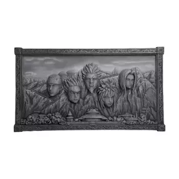 Статуэтка Infinity Studio Naruto: Shippuden Hokage Rock 3D Art Frame, серый
