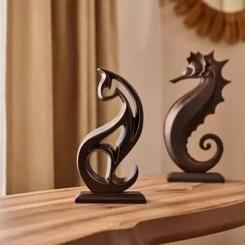 Статуэтка кошки Evidea Deco - Медь - 23x12x6 см