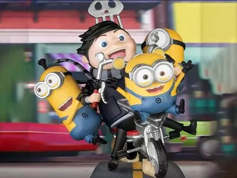Статуэтка Minions: The Rise of Gru D-Stage DS-111 Minions Rocket Bike Statue BEAST KINGDOM