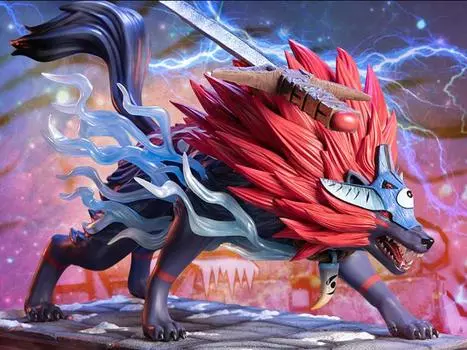 Статуэтка Okami Oki (Wolf Form) Standard Edition Statue First 4 Figures