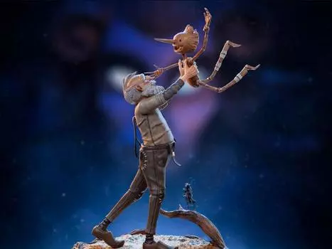 Статуэтка Pinocchio (2022) Geppetto & Pinocchio 1/10 Art Scale Limited Edition Statue Iron Studios