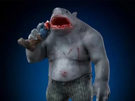 Статуэтка The Suicide Squad Battle Diorama Series King Shark 1/10 Art Scale Limited Edition Statue Iron Studios