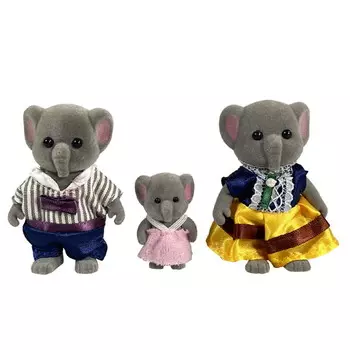 Статуэтки семьи Стомле - куклы семейства слонов HABARRI