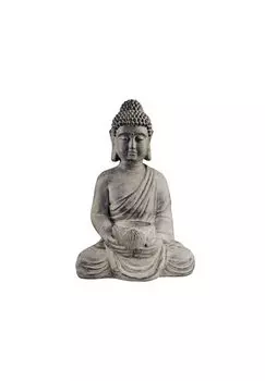 Статуя БУДДА со свечой высотой 46см Butlers, серый