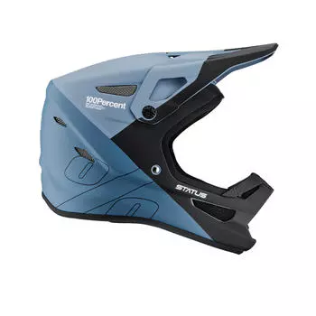 Статусный молодежный шлем - Drop/Steel Blue 100%, синий / синий / синий
