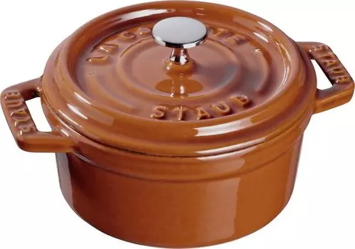 Staub Cocotte Жаровня, кастрюля, круглая, 10 см, чугун с корицей