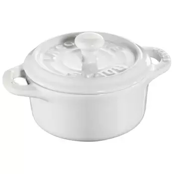 Staub Круглая мини-кокотка, белый