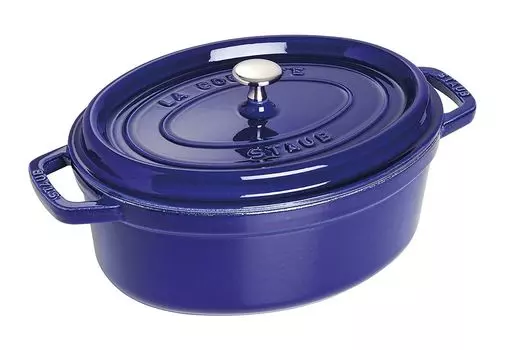 Staub La Cocotte 29см овальный темно-синий, чугун