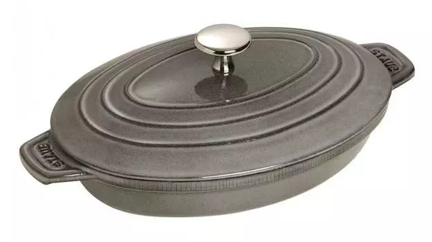 STAUB Сотейник 23x17 см серый