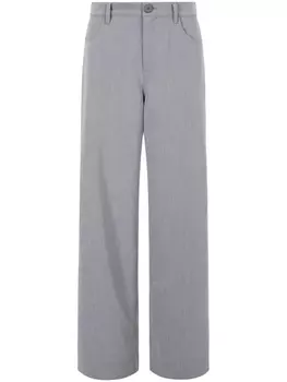 STAUD брюки Grayson широкого кроя, серый