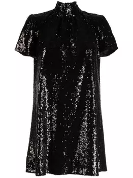 STAUD платье Ilana с пайетками, черный