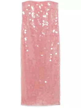 STAUD платье миди Casey, розовый