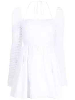 STAUD платье мини Cassidy, белый