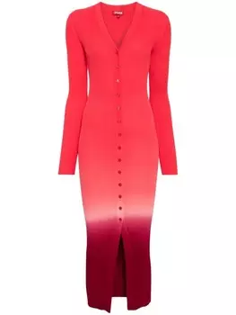 STAUD платье-свитер Shoko, красный