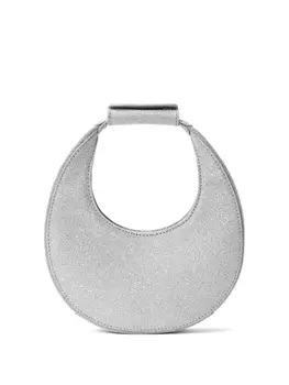 STAUD сумка-тоут Good Night Moon с блестками, серебристый