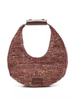 STAUD сумка-тоут Moon из рафии, коричневый