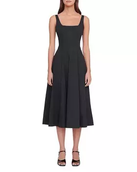 STAUD Уэллс Платье, черный