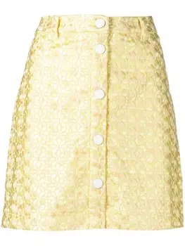 STAUD юбка мини Vallis, желтый