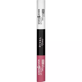 Stay4ever блеск для губ 07 розовый гибискус RIVAL loves me, 7 ml