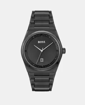 Steer-Men 1513994 черные стальные мужские часы Boss, черный