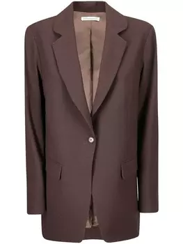 Stefano Mortari блейзер с заостренными лацканами, коричневый
