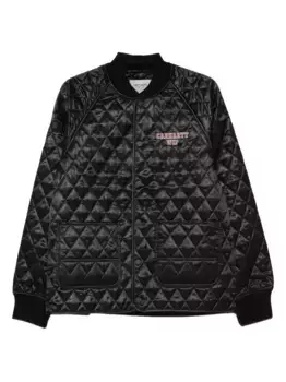 Стеганая атласная куртка CARHARTT WIP, черный