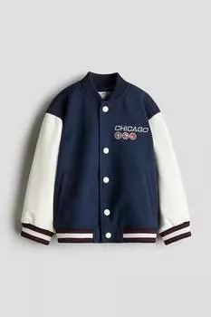 Стеганая бейсбольная куртка H&M, мультиколор