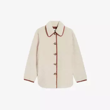 Стеганая дубленка Fallon с контрастной отделкой Claudie Pierlot, цвет naturels