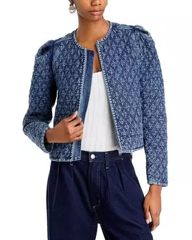 Стеганая джинсовая куртка AQUA, синий