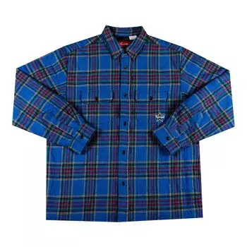 Стеганая фланелевая рубашка в клетку Supreme, Dusty Royal