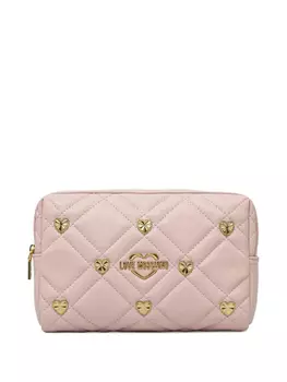 Стеганая косметичка Love Moschino, розовый