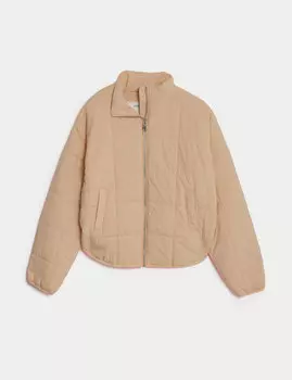 Стеганая куртка (6–16 лет) Marks & Spencer, коричневый