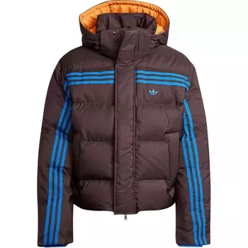 Стеганая куртка 70-х годов, мужская, темно-серый, коричневый Adidas Originals