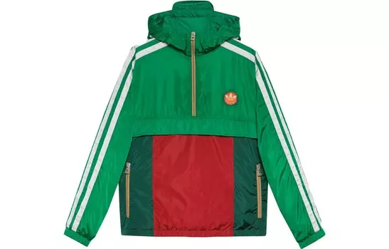 Стеганая куртка Adidas X мужская зеленая Gucci, зеленый