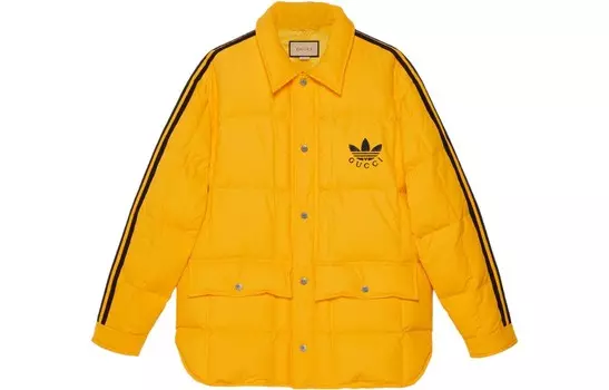Стеганая куртка Adidas X унисекс желтая Gucci, желтый