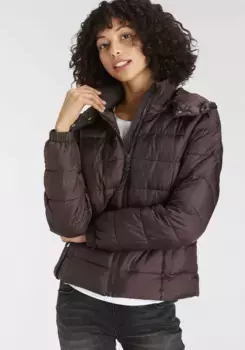 Стеганая куртка ALPENBLITZ "SEJUK", с капюшоном, коричневый