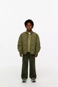 Стеганая куртка Arket, хаки