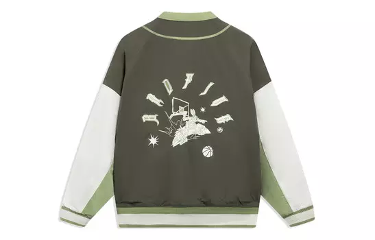 Стеганая куртка Badfive для мужчин, цвет армейский парусно-зеленый, бежево-белый, мохово-зеленый Lining, зеленый/бежево-белый