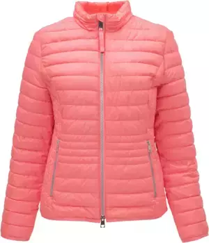 Стеганая куртка Barbara Lebek с карманами на молнии, коралловый