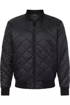 Стеганая куртка-бомбер HeatLast, устойчивая к атмосферным воздействиям Weatherproof, черный