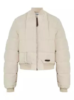 Стеганая куртка-бомбер Moschino, нейтральный
