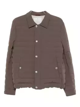 Стеганая куртка Brunello Cucinelli, коричневый