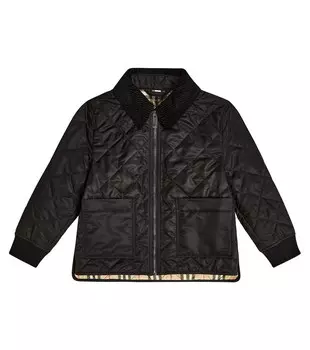 Стеганая куртка Burberry, черный