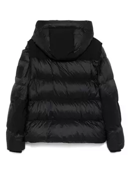 Стеганая куртка Burberry со съемными рукавами, черный
