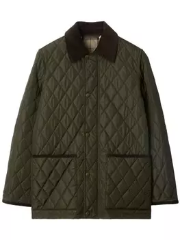 Стеганая куртка Burberry, зеленый