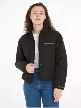 Стеганая куртка Calvin Klein Jeans "SHORT LIGHTWEIGHT PADDED JACKET", черный