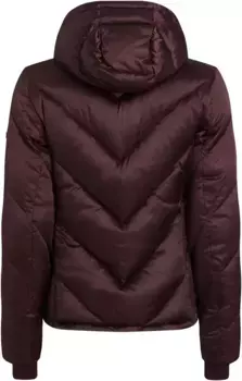 Стеганая куртка Calvin Klein "PADDED PEARLESCENT JACKET", с капюшоном, с фирменной этикеткой, бордовый