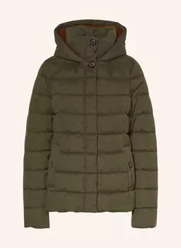 Стеганая куртка Camellia с искусственным мехом Barbour, зеленый