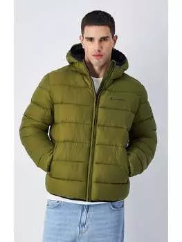 Стеганая куртка Champion Steppjacke, зеленый