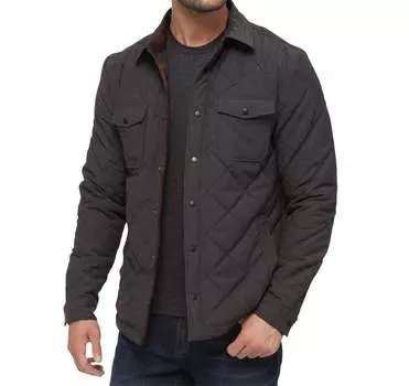 Стеганая куртка Chapin Flannel Linen, цвет древесный уголь Flags & Anthem, цвет charcoal